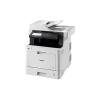 MULTIFUNZIONE BROTHER LASER COLORI MFC-L8900CDW A4 31PPM 512MB 250FF FAX DADF Single Pass DUPLEX LAN USB2.0 WiFi LCD 12.6cm