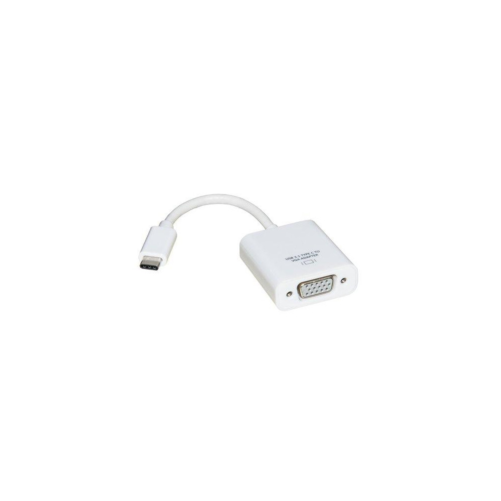ADATTATORE LINK USB-C TO VGA, M/F, Compatibile USB 3.1, BIANCO, LKADAT81