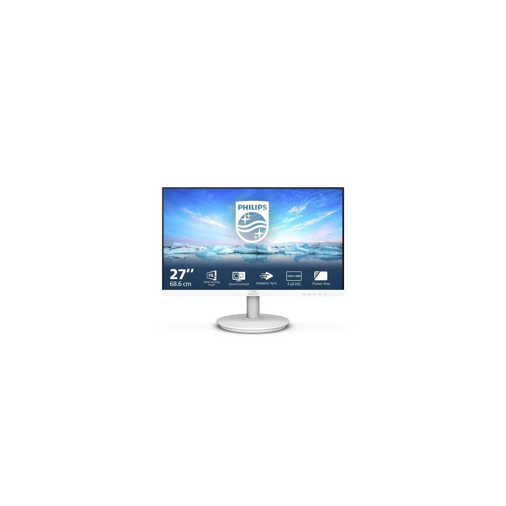 MONITOR PHILIPS LED 27"Wide 271V8AW/00 IPS 1920x1080 250cd/mq 1300:1Mega Infinity DCR 2x2W MM VGA HDMI White