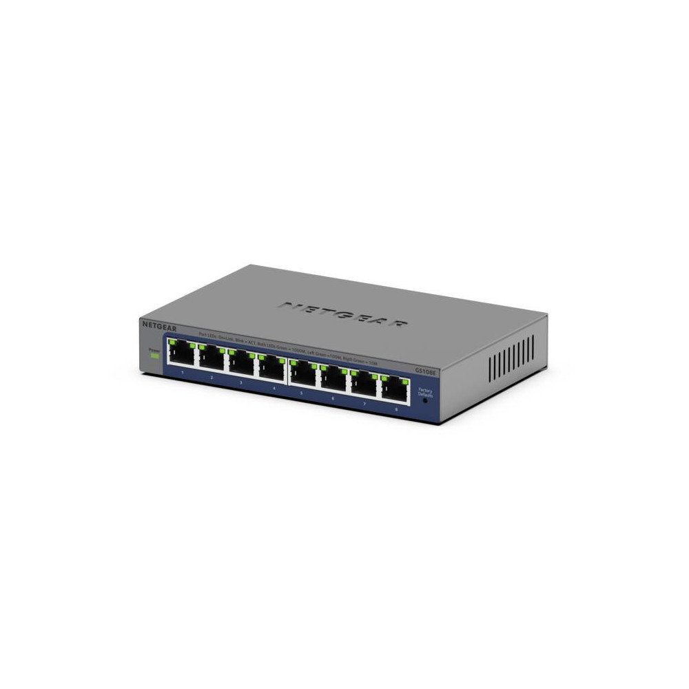 NETGEAR Switch PLUS 8-port 10/100/1000 GS108E-400EUS
