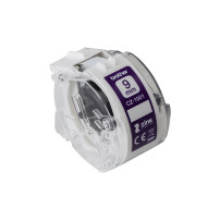 ORIGINAL Brother Etichette Violetto / Bianco CZ-1001 9 mm Rotolo di etichette colorate 9 mm x 5 m, autoadesive