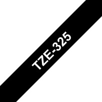 ORIGINAL Brother Nastro Bianco su nero TZe-325 TZ-325 9 mm x 8 m, laminato