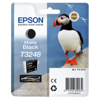 ORIGINAL Epson Cartuccia d'inchiostro nero C13T32484010 T3248 ~650 Seiten 14ml