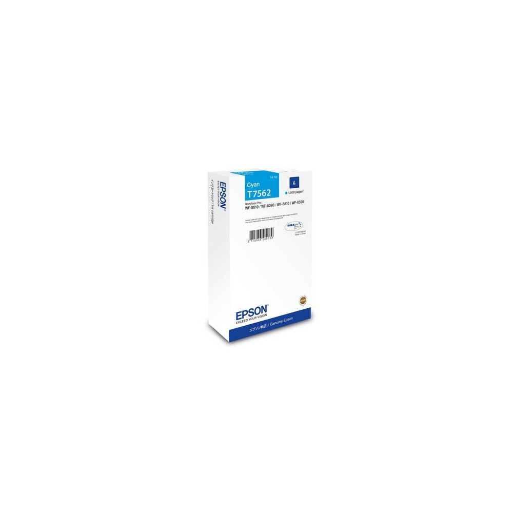 ORIGINAL Epson Cartuccia d'inchiostro ciano C13T75624N T7562 ~1500 Seiten 14ml