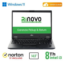 NB FUJITSU RINOVO REFURBISHED LifeBook E549 RN52422311 14" i3-8x00 8GB SSD NEW 256GB W11P CLOUD 20GB + NORTON RN52422311 FUJITSU
