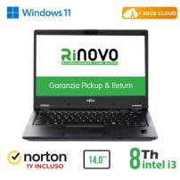 NB FUJITSU RINOVO REFURBISHED LifeBook E549 RN52422311 14" i3-8x00 8GB SSD NEW 256GB W11P CLOUD 20GB + NORTON RN52422311 FUJITSU