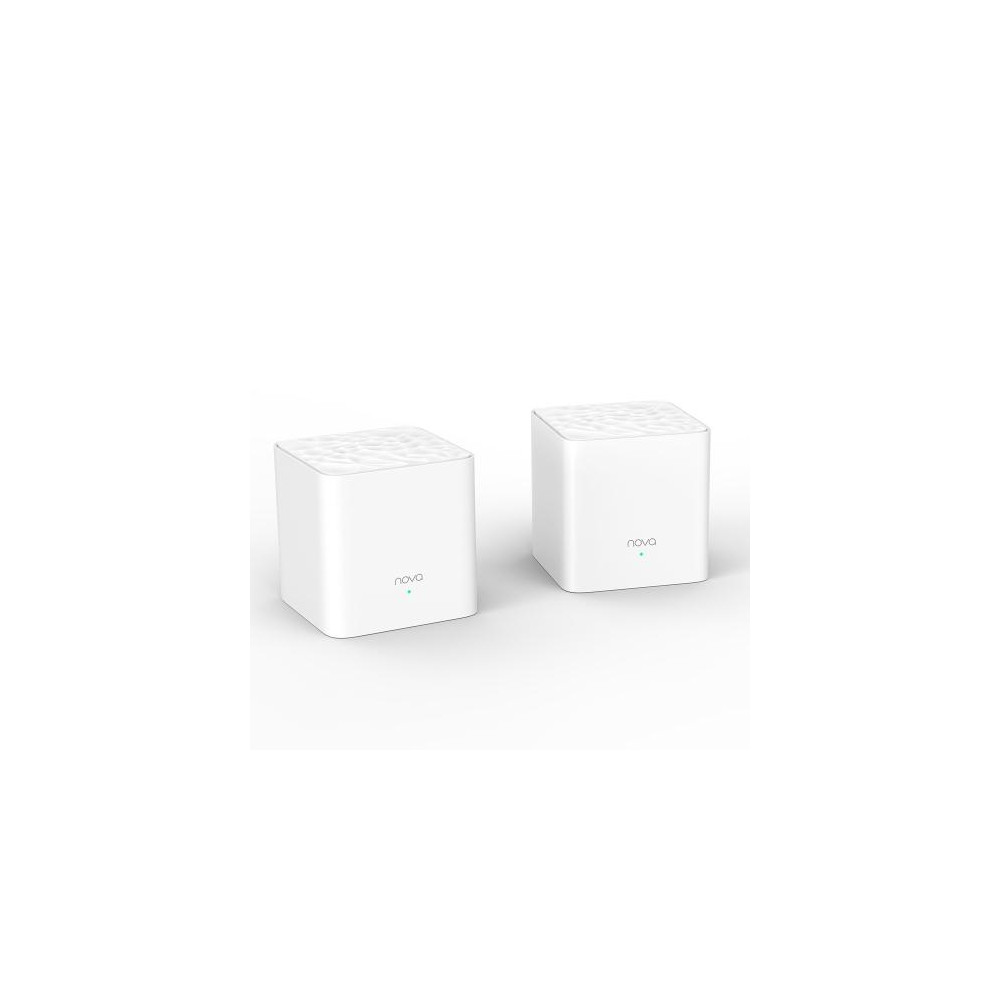 ROUTER TENDA NOVA MW3 2PACK WIRELESS DUAL BAND AC1200 SISTEMA HOME MESH WiFi COMPLETO copertura fino a 300m, MU-MIMO,sistema QoS