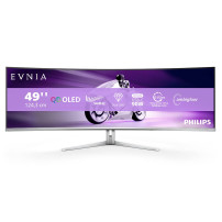Philips Evnia 8000 49M2C8900L/00 Monitor PC 124,2 cm (48.9") 5120 x 1440 Pixel Dual QHD QD-OLED Bianco