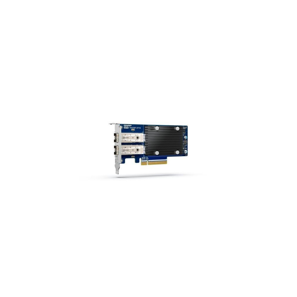 QNAP Dual-port SFP+ 10GbE network expansion card; low-profile form factor; PCIe Gen3 x8 - QXG-10G2SF-X710