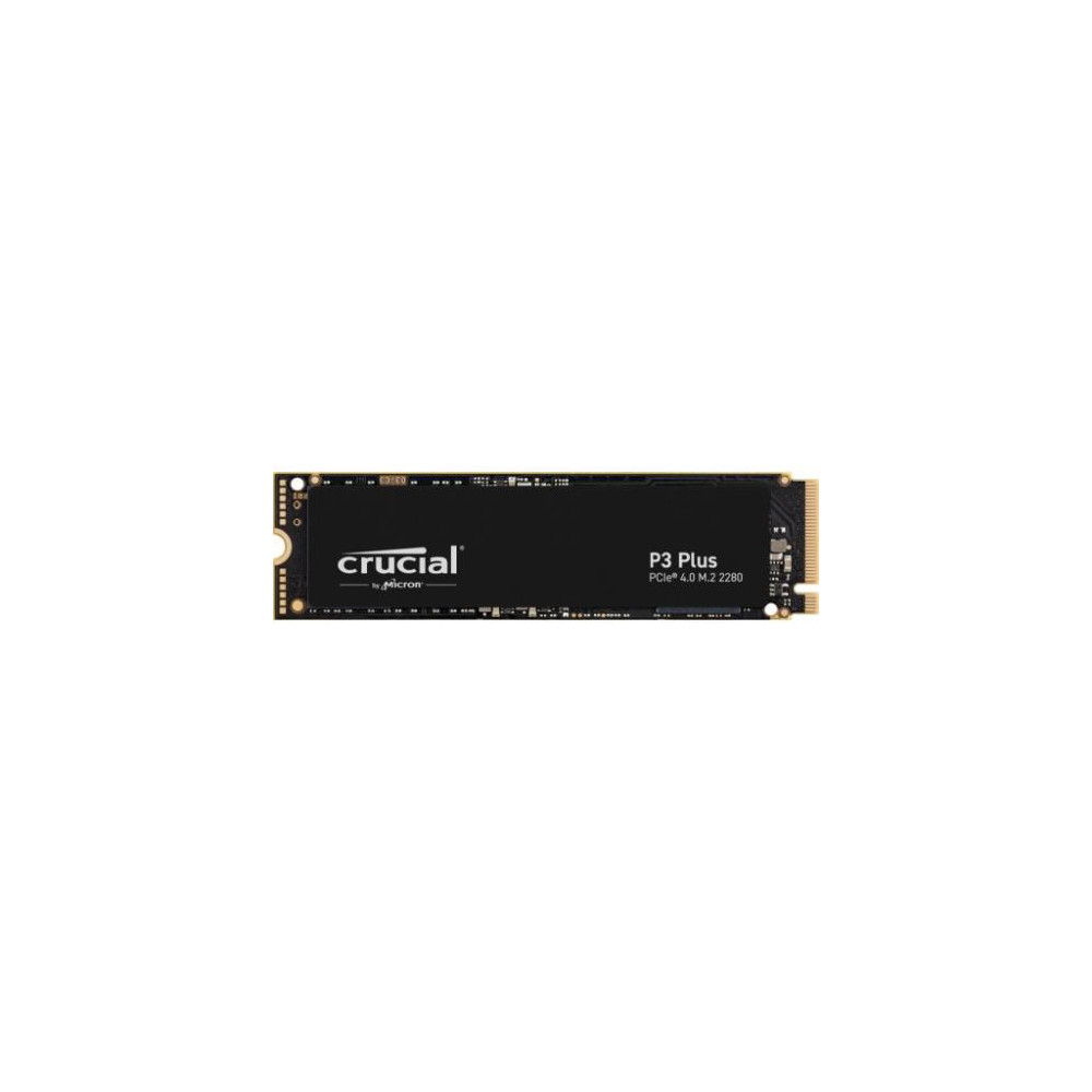 SSD CRUCIAL M.2(2280)  1TB NVME P3 PLUS PCIE4.0 READ:5000MB/S WRITE:3600MB/S - CT1000P3PSSD8