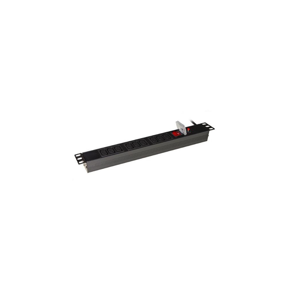 MULTIPRESA 9 PRESE FEMMINA IEC C13 PER ARMADI RACK 19" CON SPINA ITALIANA 16A LK10052IT