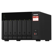 QNAP TS-673A NAS Tower Ryzen Embedded V1500B 8 GB DDR4 0 TB QNAP Turbo System Nero