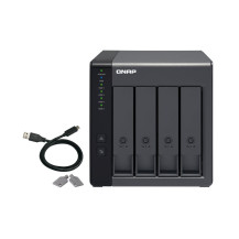 QNAP TR-004 contenitore di unità di archiviazione Box esterno HDD/SSD Nero 2.5/3.5"