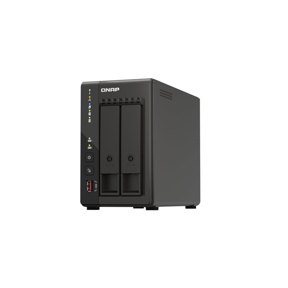 QNAP TS-253E NAS Tower Intel® Celeron® J6412 8 GB 0 TB QNAP QTS Nero