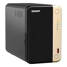 QNAP TS-264 NAS Tower Intel® Celeron® N5095 8 GB 0 TB QNAP QTS Nero, Oro
