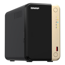 QNAP TS-264 NAS Tower Intel® Celeron® N5095 8 GB 0 TB QNAP QTS Nero, Oro