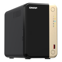 QNAP TS-264 NAS Tower Intel® Celeron® N5095 8 GB 0 TB QNAP QTS Nero, Oro