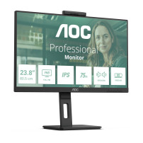MONITOR AOC LED 23.8'' Wide 24P3QW IPS 1920x1080 4ms 300cd/mq 50.000.000:1 2x5W MM WEBCAM Reg.H PIVOT 2HDMI DP USB-C docking