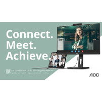 MONITOR AOC LED 27" Wide Q27P3CW IPS 2560x1440 4ms 350cd/mq 20.000.000:1 2x5W MM WEBCAM PIVOT Reg.H 2HDMI DP USB-C Docking