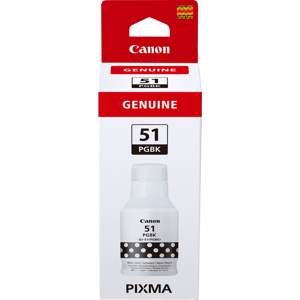 INK CANON GI-51 PGBK NERO Flacone da 170ml 6.000PP x PIXMA G1520 G2520 G2560 G3520 G3560