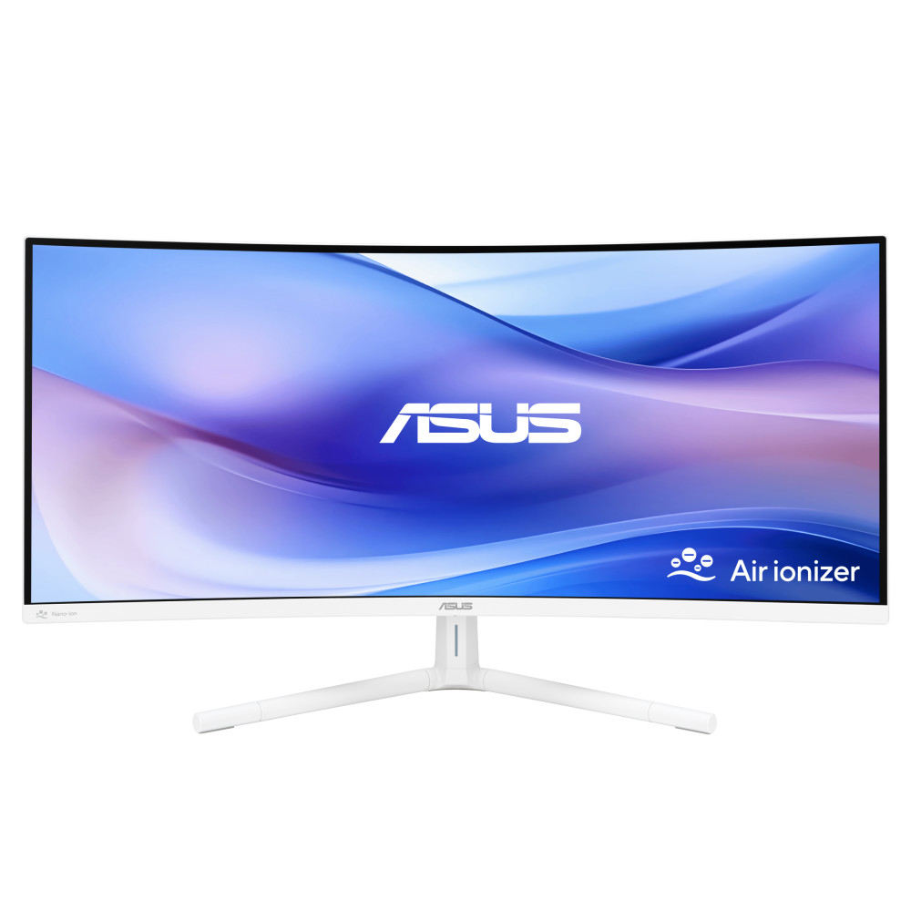 MONITOR ASUS LED 34" Curved VU34WCIP-W 21:9 3440x1440 100HZ 5ms 300cd/M 3000:1 2X2W MM HDMI DP USB-C Docking White
