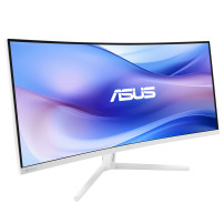 MONITOR ASUS LED 34" Curved VU34WCIP-W 21:9 3440x1440 100HZ 5ms 300cd/M 3000:1 2X2W MM HDMI DP USB-C Docking White