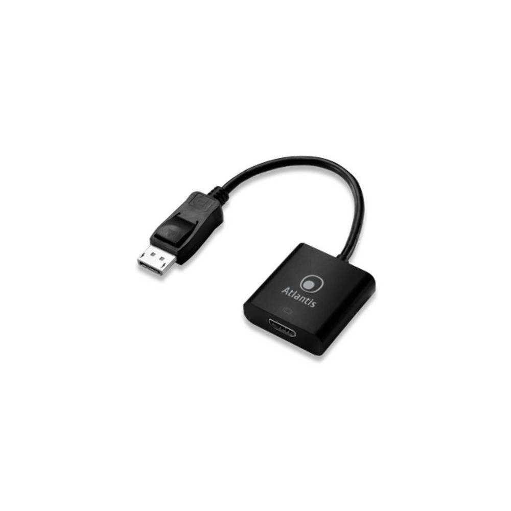 ADATTATORE ATLANTIS DISPLAYPORT TO HDMI, M/F, 0,20MT, NERO,A04-DP_HDMI