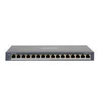 SWITCH HIKVISION 8 Gigabit POE ports, 8 Gigabit RJ45, 802.3af/at, PoE power budget 110w, SOHO - DS-3E0516P-O