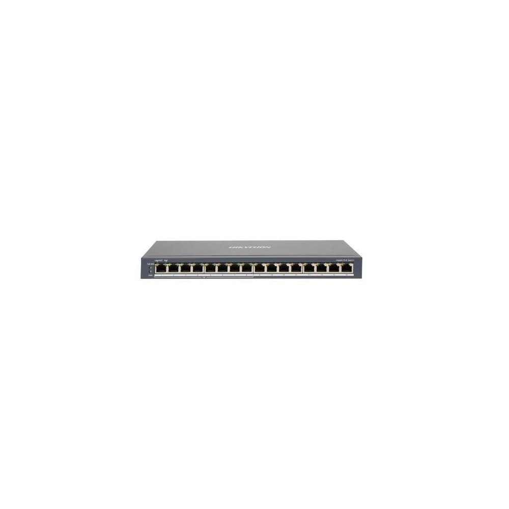 SWITCH HIKVISION 8 Gigabit POE ports, 8 Gigabit RJ45, 802.3af/at, PoE power budget 110w, SOHO - DS-3E0516P-O