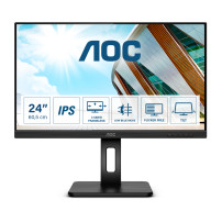 MONITOR AOC LED 23.8" Wide Q24P2Q IPS 2560x1440 4ms 250cd/mq 50.000.000:1 2x2W MM Reg. in H PIVOT VGA HDMI DP USB