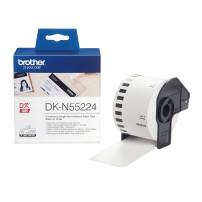 NASTRO BROTHER DKN-5522 NON ADESIVO Nero/Bianco 54mm - 30.48 metri lunghez X QL-550 QL-1050N QL-570 QL-700 QL-710W QL-800 QL-810