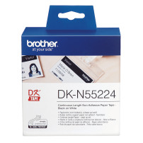 NASTRO BROTHER DKN-5522 NON ADESIVO Nero/Bianco 54mm - 30.48 metri lunghez X QL-550 QL-1050N QL-570 QL-700 QL-710W QL-800 QL-810