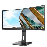 MONITOR AOC LED 34" Wide CURVED CU34P2A VA 3840x1440 1ms 300cd/mq 50.000.000:1 2x3W MM Reg.H 2HDMI DP