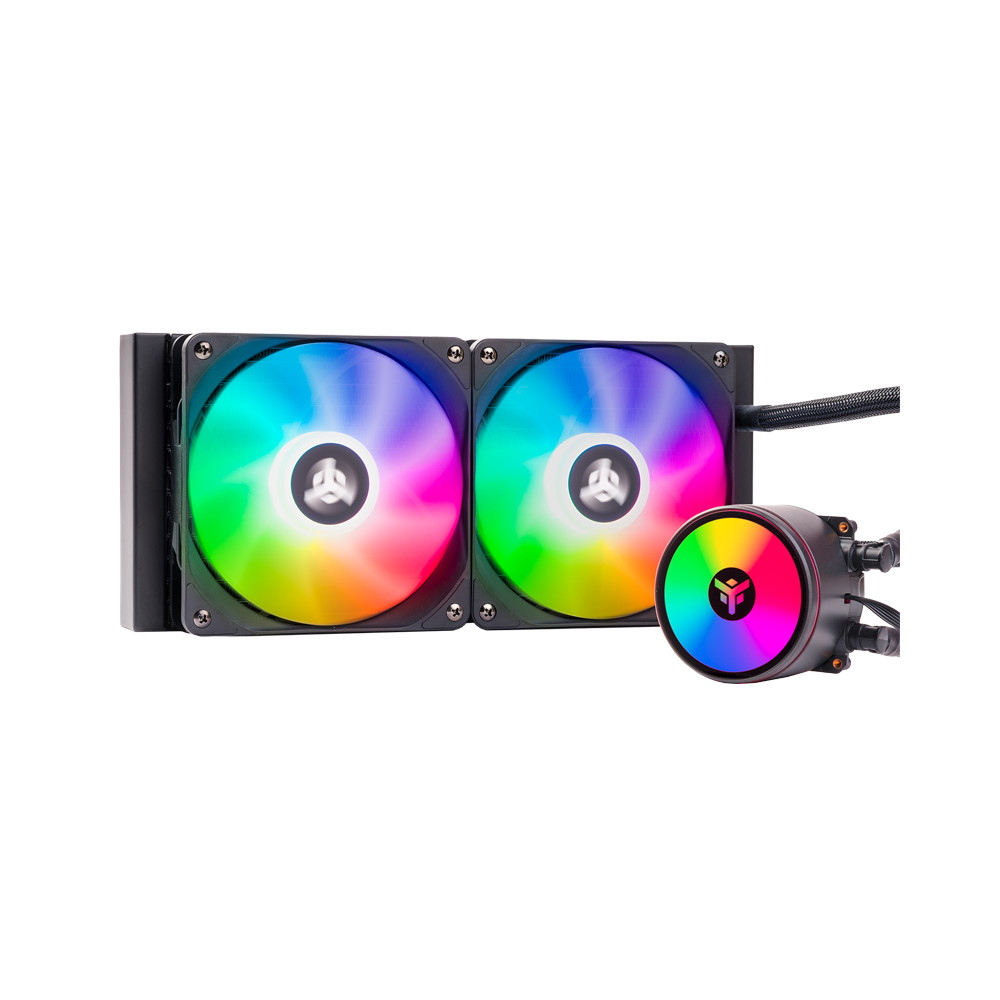 COOLER ITEK " EVOLIQ 240  V2 ARGB" 240mm (Raff. a Liquido) ARGB TRAMITE CONTROLLER O MB, PWM, SKT UNIVERSALE - ITLCEVOA240V2