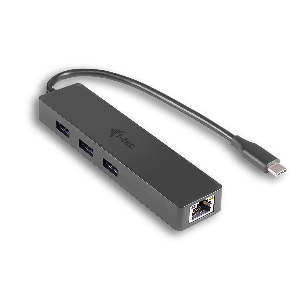 i-tec USB-C Slim HUB 3-Port mit Gigabit Ethernet Adapter