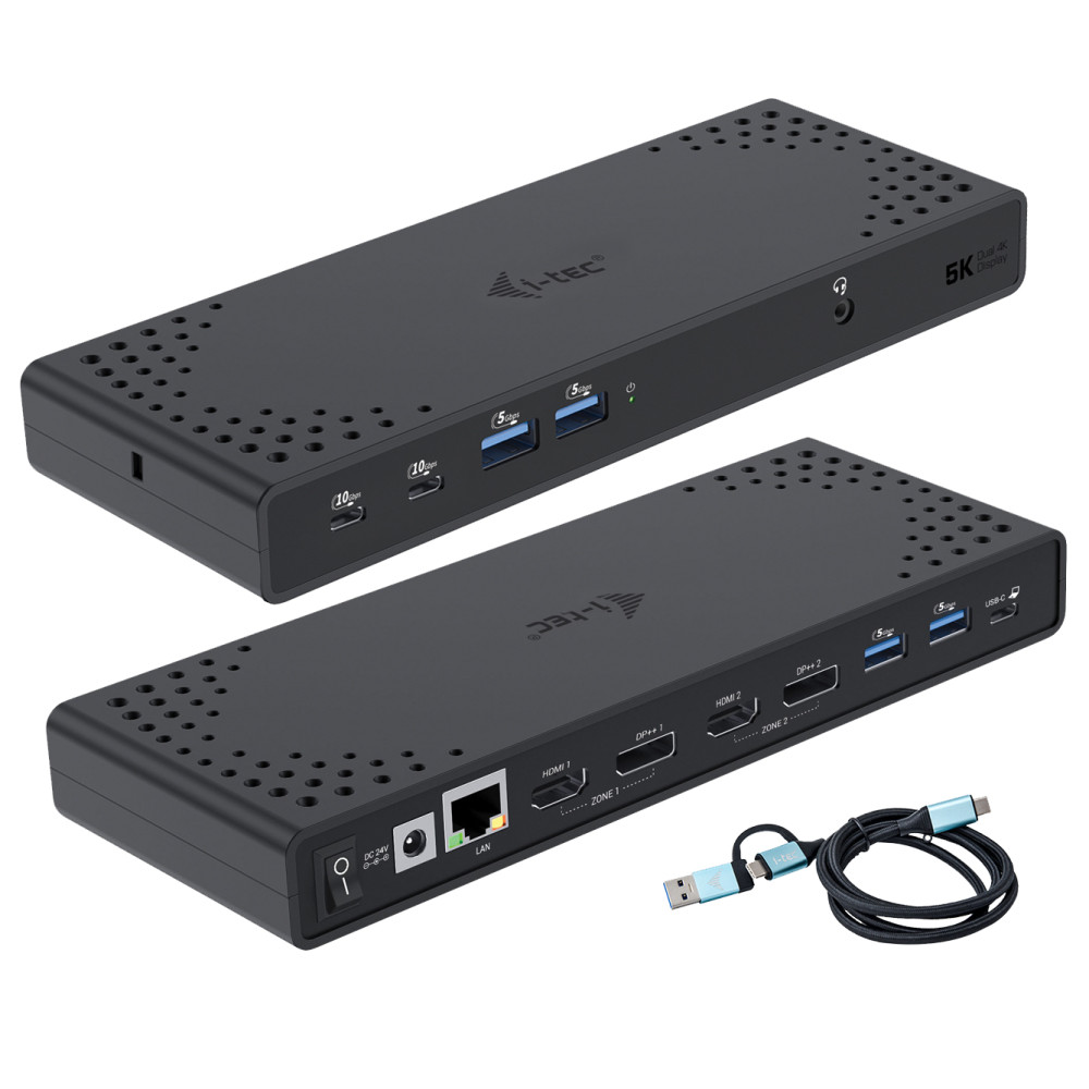i-tec USB-C Docking Station USB 3.0 Thunderbolt 3 + Thunderbolt 4