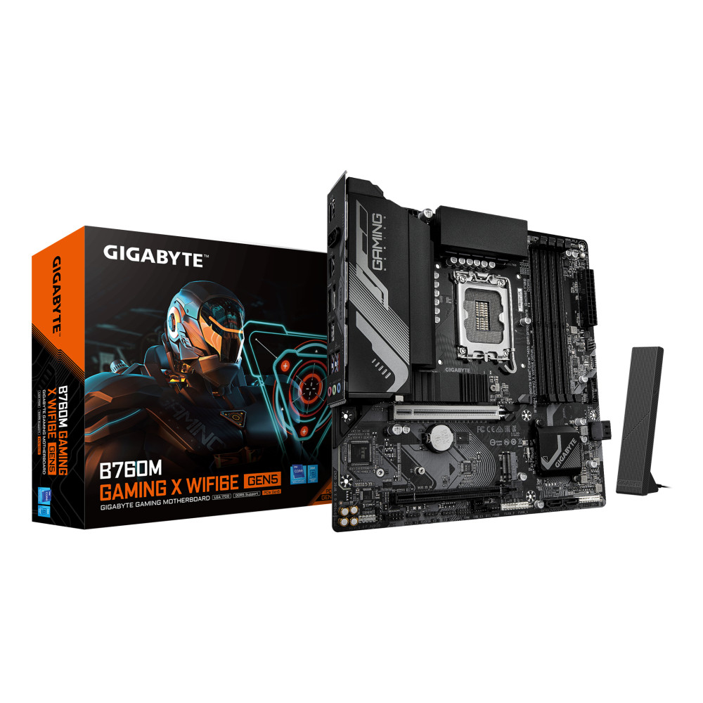 Gigabyte GA-B760M G X WF6E GEN5 (1700) (D) Gigabyte GA-B760M G X WF6E GEN5 (1700) (D)