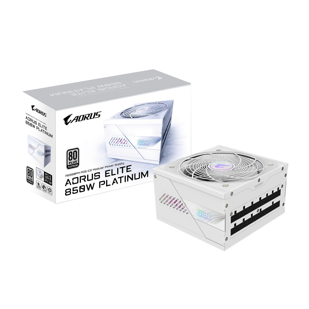 Power SupplyGigabyte AORUS ELITE AE850PM 850W Platinum White