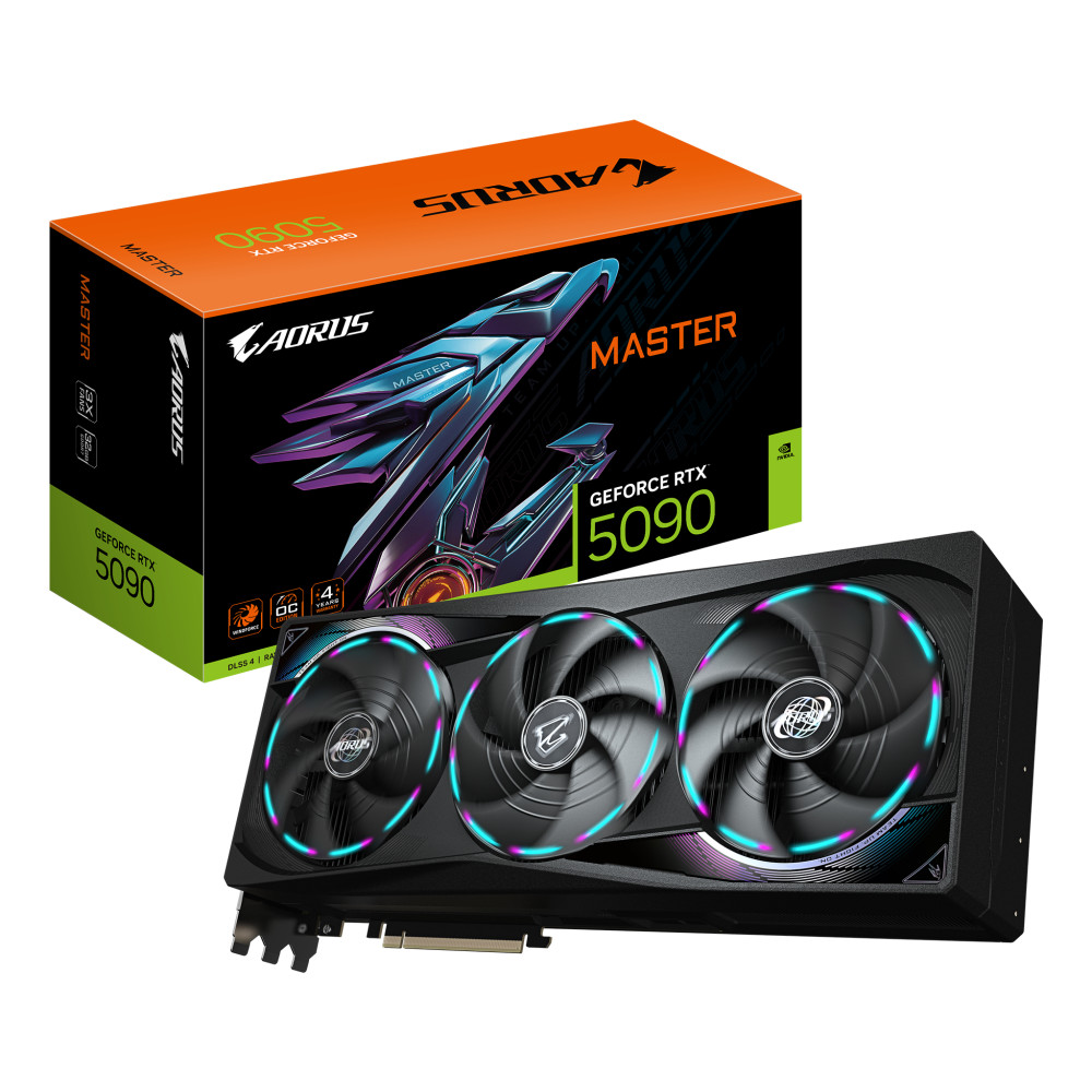 VGA Gigabyte GeForce® RTX 5090 32GB AORUS Master VGA Gigabyte GeForce® RTX 5090 32GB AORUS Master