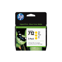 ORIGINAL HP Multipack giallo 3ED79A 712 ~1050 Seiten 87ml