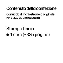 ORIGINAL HP Cartuccia d'inchiostro nero 3YL84AE 912 XL ~825 Seiten