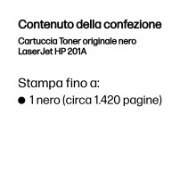 ORIGINAL HP toner nero CF400A 201A ~1420 Seiten standard
