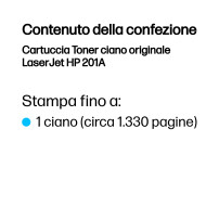 ORIGINAL HP toner ciano CF401A 201A ~1330 Seiten standard