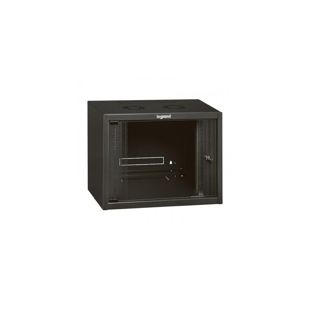 ARMADIO BOX DA PARETE LEGRAND 6U 358X600X450 PORTA IN VETRO RAL 7016