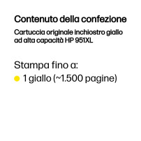 ORIGINAL HP Cartuccia d'inchiostro giallo CN048AE 951 XL ~1500 Seiten