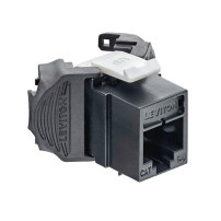 LEVITON Connettore UTP RJ45 Keystone Jack in Cat 6A Black Conf. 12pz - AX6AU-GE6