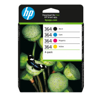 ORIGINAL HP Multipack nero / ciano / magenta / giallo N9J73AE 364 ~1150 Seiten 4x inchiostro HP 364: bk + c + m + y