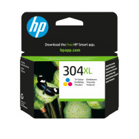 ORIGINAL HP Cartuccia d'inchiostro differenti colori N9K07AE 304 XL ~300 Seiten