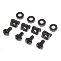 KIT LINK 50 VITI, DADI E RONDELLE PER INSTALLAZIONI SU ARMADI RACK 19" COLORE NERO LKKIT50VN