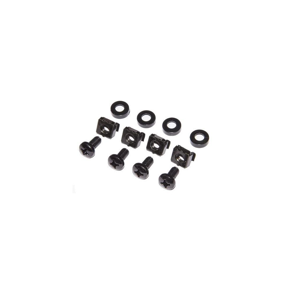 KIT LINK 50 VITI, DADI E RONDELLE PER INSTALLAZIONI SU ARMADI RACK 19" COLORE NERO LKKIT50VN